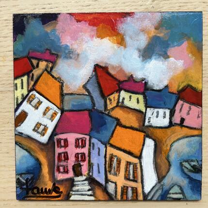 Painting Bateaux à quai by Fauve | Painting