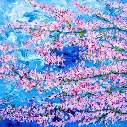 Painting Cherry blossoms in the blue sky by Amblard Florence | Painting