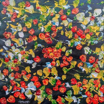 Painting Roses rouges by Amblard Florence | Painting