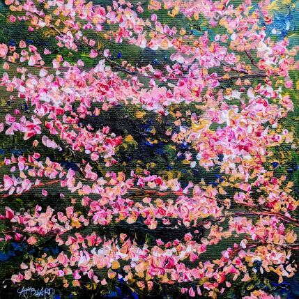 Painting Japanese cherry tree by Amblard Florence | Painting