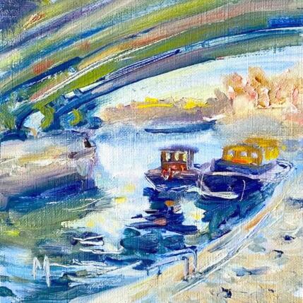 Painting Sous le pont Mirabeau by Manière Anisa  | Painting