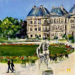 Peinture Jardin du Luxembourg par Manière Anisa  | Tableau