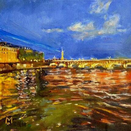Gemälde F4 Bord de Seine von Manière Anisa  | Gemälde