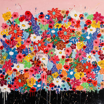 Painting LES FLEURS DU BIEN by Mam | Painting