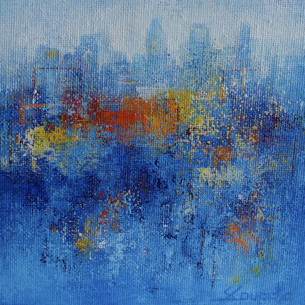 Painting Far Above The City by Coupette Steffi | Painting Figurative Acrylic Urban