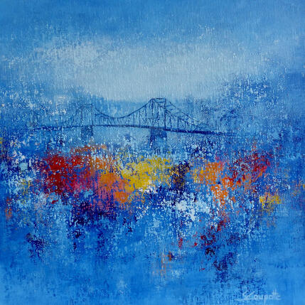 Painting Flow Of The River by Coupette Steffi | Painting Figurative Acrylic Urban