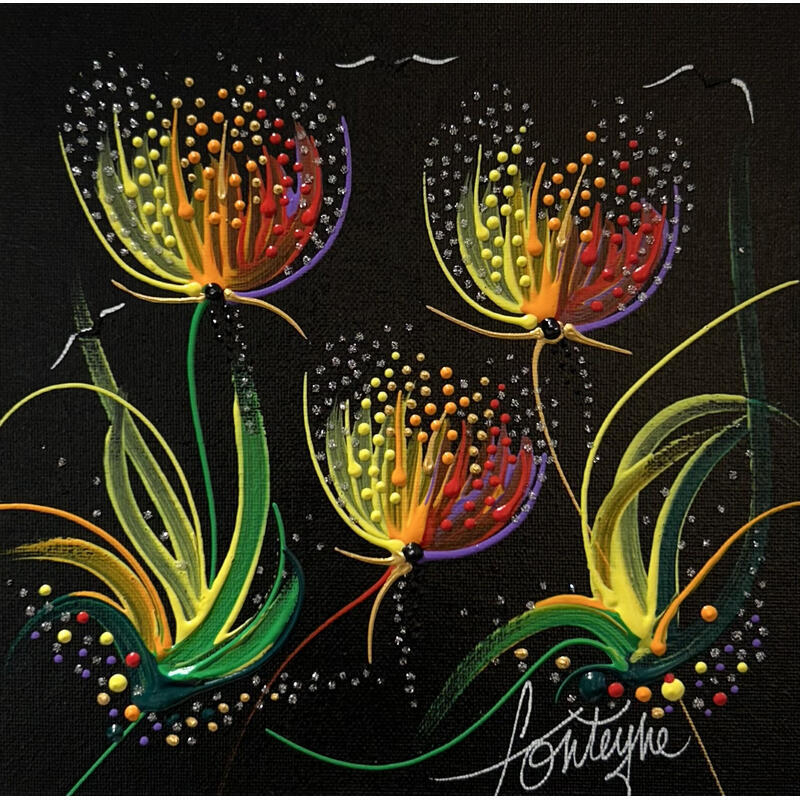 Painting Séduction by Fonteyne David | Painting Figurative Acrylic