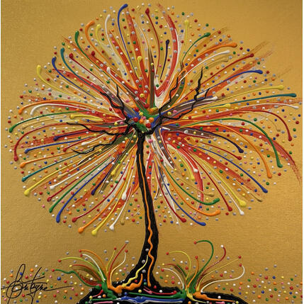 Painting D'or et d'airain by Fonteyne David | Painting Figurative Acrylic