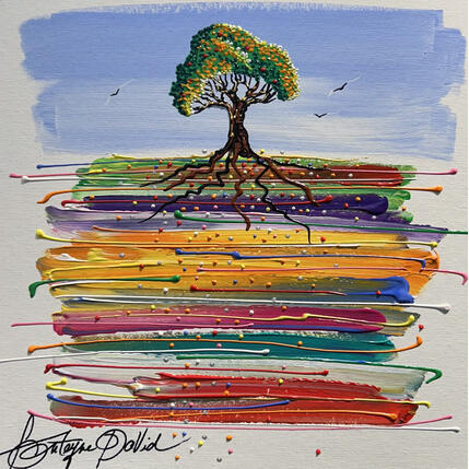 Painting Racines et traditions by Fonteyne David | Painting Figurative Acrylic