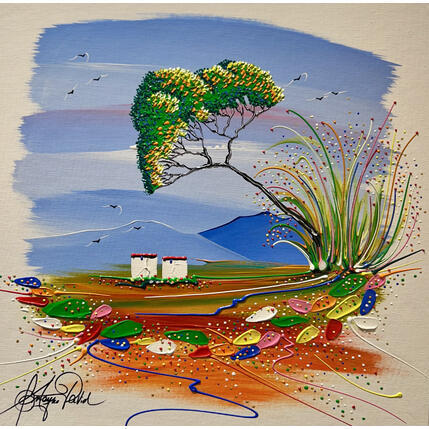 Painting Le couvreur by Fonteyne David | Painting Figurative Acrylic