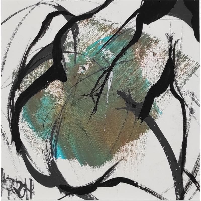 Painting Bronze 1 by Chaperon Martine | Painting Figurative Nude Acrylic