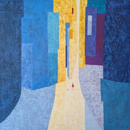 Pintura Je suis heureux por Tomàs | Pintura Abstracto Aceite Life style, Sociedad, Urbano