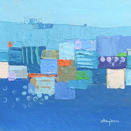 Painting Heureux au bord de la mer 3 by Ottenjann Andrea | Painting