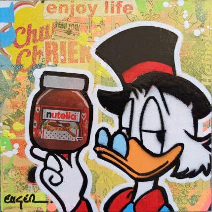 Painting ENJOY LIFE by Euger Philippe | Painting Pop-art Acrylic, Gluing Pop icons