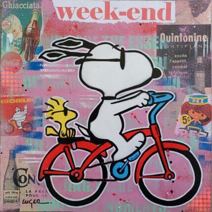 Pintura WEEK END por Euger Philippe | Pintura Pop art Acrílico, Collage Iconos pop