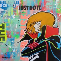 Painting  JUST DO IT by Euger Philippe | Painting Pop-art Acrylic, Gluing Pop icons