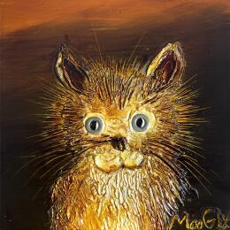 Peinture Chancius par Moogly | Tableau Art Singulier Acrylique, Pigments, Résine Animaux