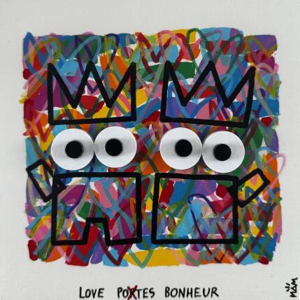 Peinture LOVE POTES BONHEUR par Mam | Tableau