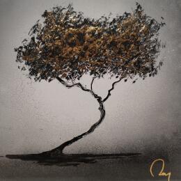 Painting Love by Rey Julien | Painting Figurative Gold leaf