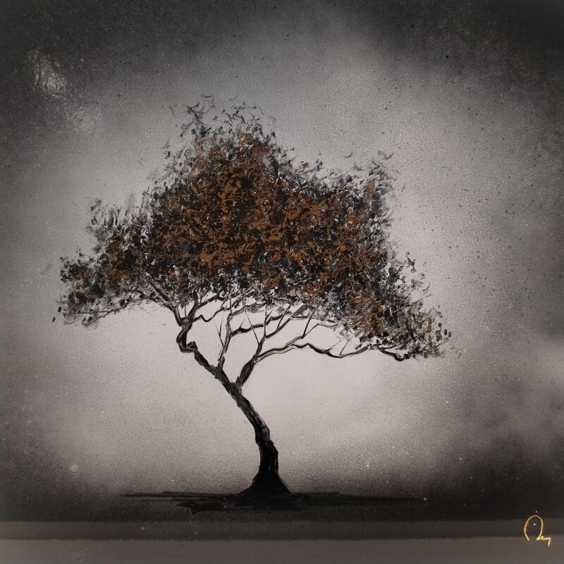 Painting Arbre de or by Rey Julien | Painting Figurative Gold leaf