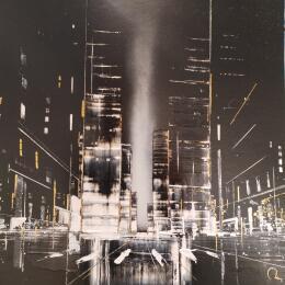 Painting Dark night by Rey Julien | Painting