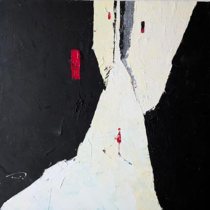 Peinture La fenêtre rouge par Tomàs | Tableau