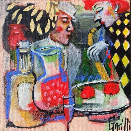 Pintura Ambiance cabaret por Garilli Nicole | Pintura Figurativo Acrílico Life style