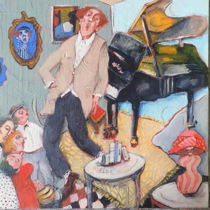 Pintura Concert privé por Garilli Nicole | Pintura Figurativo Acrílico Life style