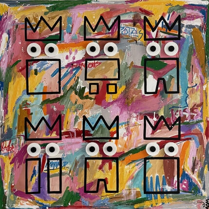 Peinture TRIBU COLORS par Mam | Tableau