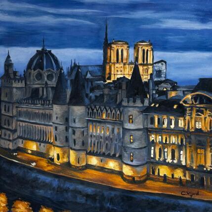 Peinture Notre-Dame par Piffard Cédric | Tableau