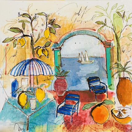 Painting Le 3 mat by Colombo Cécile | Painting