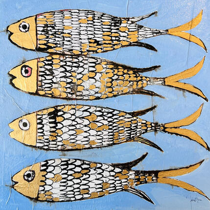 Painting Daurade au four by Colombo Cécile | Painting