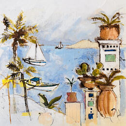 Painting Belle vue by Colombo Cécile | Painting