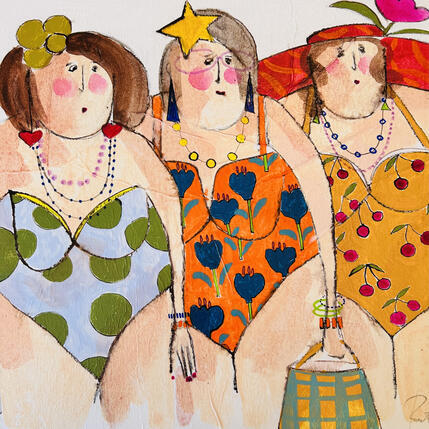 Painting Les copines by Colombo Cécile | Painting