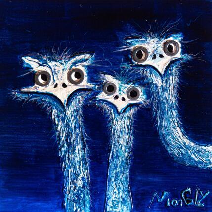 Gemälde Accordus von Moogly | Gemälde Art brut Acryl, Harz, Pigmente Tiere