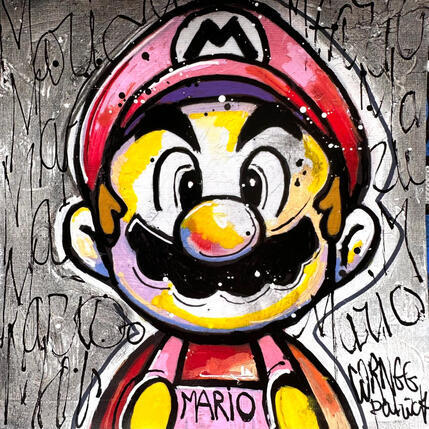 Painting Mario Bros by Cornée Patrick | Painting Pop-art Graffiti, Oil Child, Cinema, Pop icons