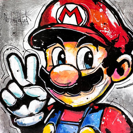 Peinture Super Mario est COOL par Cornée Patrick | Tableau Pop-art Graffiti, Huile Cinéma, Enfant, Icones Pop