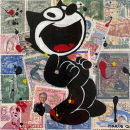 Painting F1  Trop drôle ! by Marie G.  | Painting