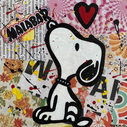 Painting F2  Snoopy love by Marie G.  | Painting