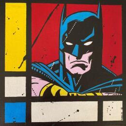 Painting F3  Batman Mondiran by Marie G.  | Painting