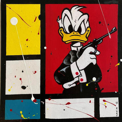 Painting F3  Donald bond (Mondrian) by Marie G.  | Painting