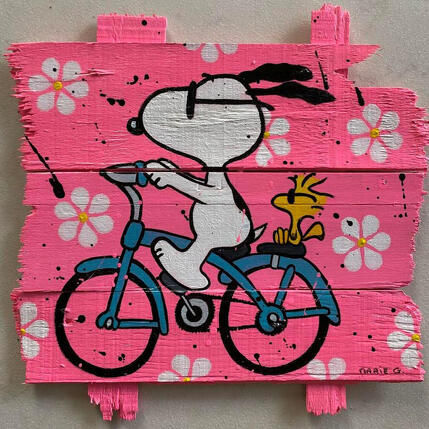 Pintura F3  A bicyclette ... por Marie G.  | Pintura