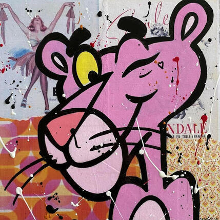 Pintura F3  Panthère rose por Marie G.  | Pintura