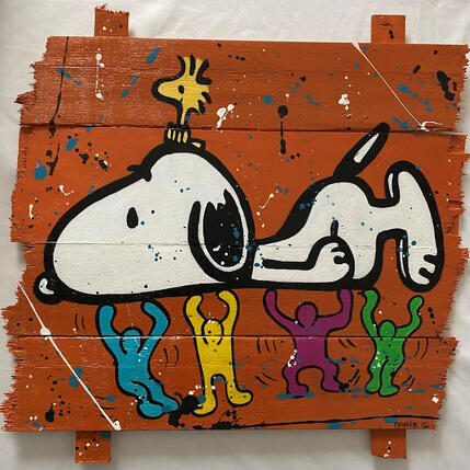 Pintura Snoopy et K.H por Marie G.  | Pintura