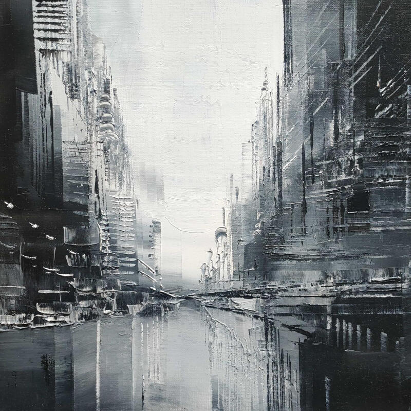 Painting Flash back by Levesque Emmanuelle | Painting Oil