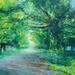 Painting La grande allée by Levesque Emmanuelle | Painting Oil