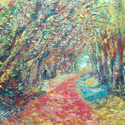 Painting Début d'automne by Levesque Emmanuelle | Painting  Oil