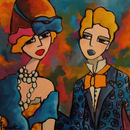 Painting Nous... by Fauve | Painting Figurative Acrylic, Oil Life style