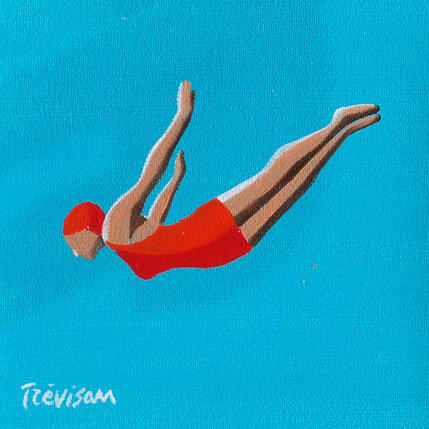 Gemälde Red flight von Trevisan Carlo | Gemälde