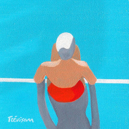 Gemälde Pool side von Trevisan Carlo | Gemälde